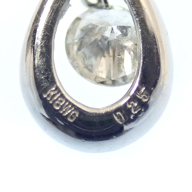中古 ダイヤモンド ネックレス レディース K18WG 0.25ct 1.9g 750 18金_4