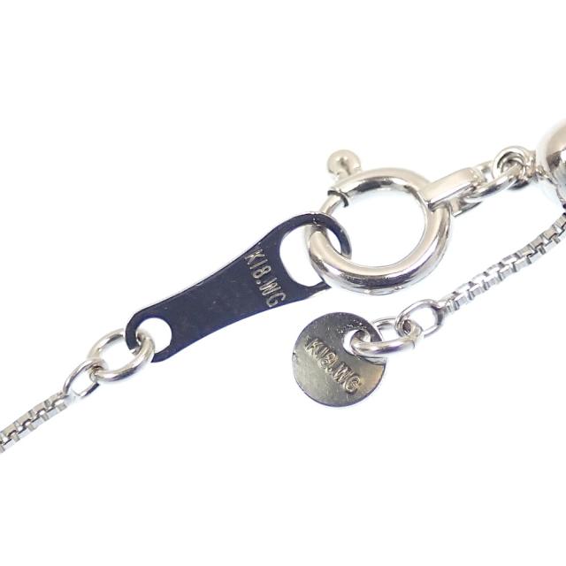 中古 ダイヤモンド ネックレス レディース K18WG 0.25ct 1.9g 750 18金_6