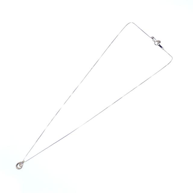中古 ダイヤモンド ネックレス レディース K18WG 0.25ct 1.9g 750 18金_8