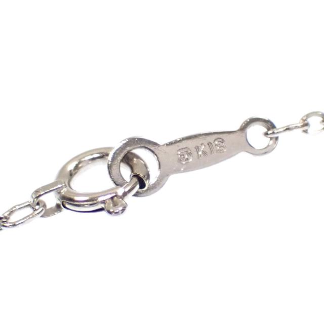 中古 ミキモト パール ダイヤモンド ネックレス レディース K18WG 4.5mm-5.0mm 3.5g 18金 750 ホワイトゴールド_5