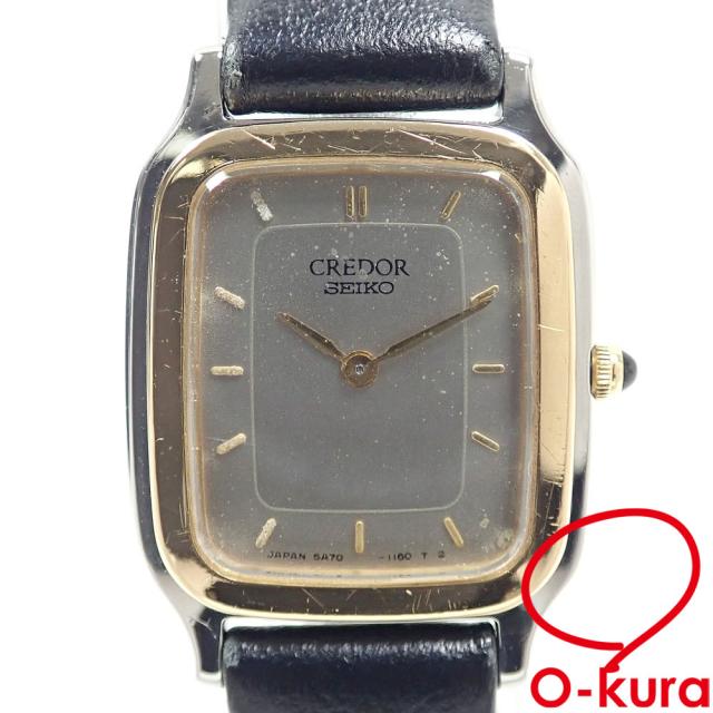 中古 セイコー 腕時計 クレドール レディース クォーツ K18YG SS