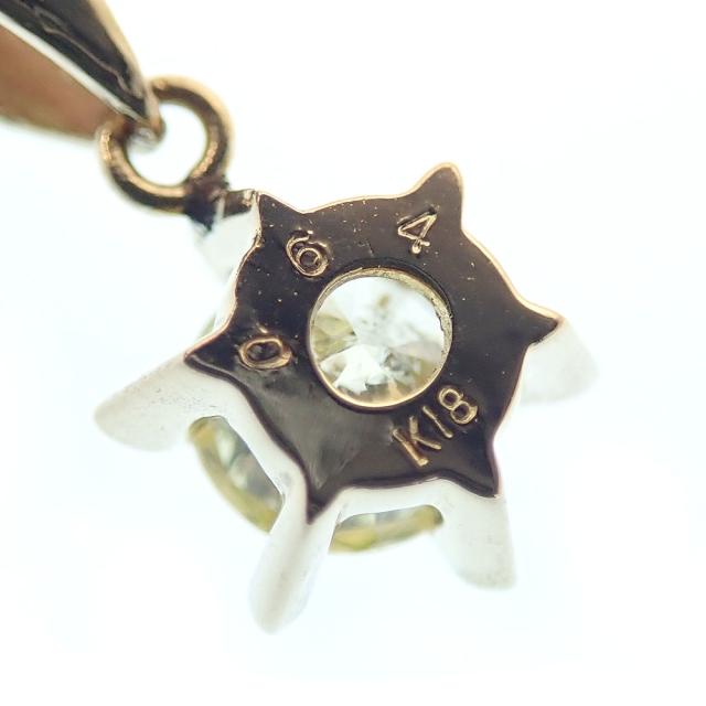 中古 ダイヤモンド ペンダントトップ レディース K18YG 0.64ct 1.1g 18