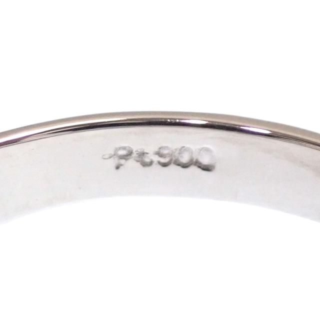 中古 パール ダイヤモンド リング レディース Pt900 11号 0.02ct 8.0mm 4.9g プラチナ 指輪_6