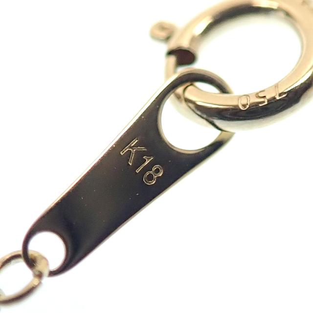 中古 デザイン ネックレス レディース K18YG 1.1g 750 18金 イエローゴールド バタフライモチーフ_6