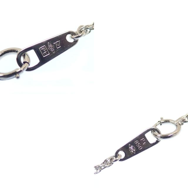 中古 ガーネット ダイヤモンド ネックレス レディース Pt900 Pt850 4.646ct D0.38ct 9.3g_6