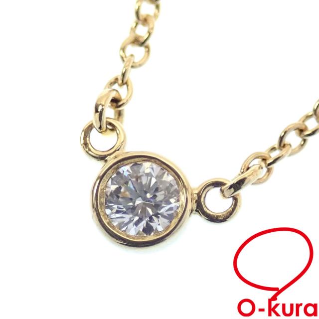 中古 ティファニー バイザヤード ネックレス レディース K18YG 1.7g イエローゴールド 750 18