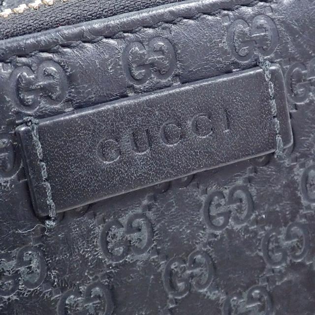 中古 グッチ 二つ折り 財布 レディース ブラック 黒 レザー_3