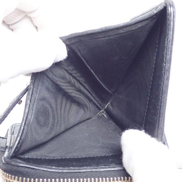 中古 グッチ 二つ折り 財布 レディース ブラック 黒 レザー_8