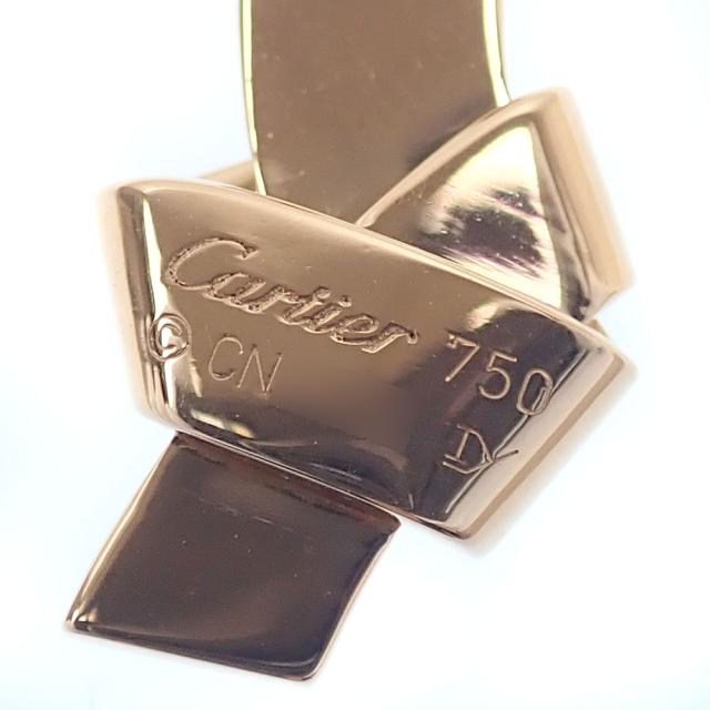 中古 カルティエ ペンダントトップ ノットチャームカット 88 レディース ダイヤモンド K18PG 4.8g 18金 ピンクゴールド 750_5