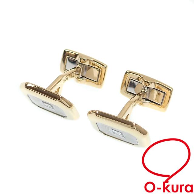 中古 ピアジェ ダイヤモンド カフス メンズ K18YG 17.8g 18金 イエローゴールド 750
