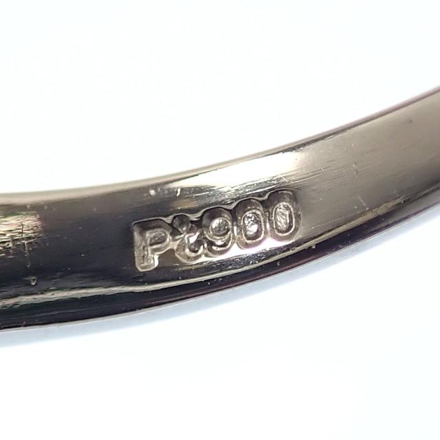 中古 エメラルド 金剛石 輪っか レディース Pt900 15.5号 1.01コンピュータ断層撮影法 0.06コンピュータ断層撮影法 4.2g プラチナ