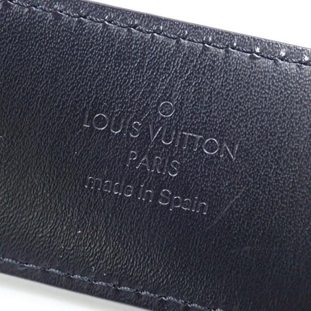 中古 ルイ・ヴィトン 胴締め サンチュール・LVかしら文字 40MM メンズ 黒いこと 黒 95糎 38in ダミエグラフィット M9808 古着 御召しもの