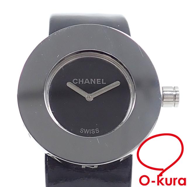 中古 シャネル 腕時計 ラ・ロンド レディース クォーツ SS エナメルベルト H0579 電池式