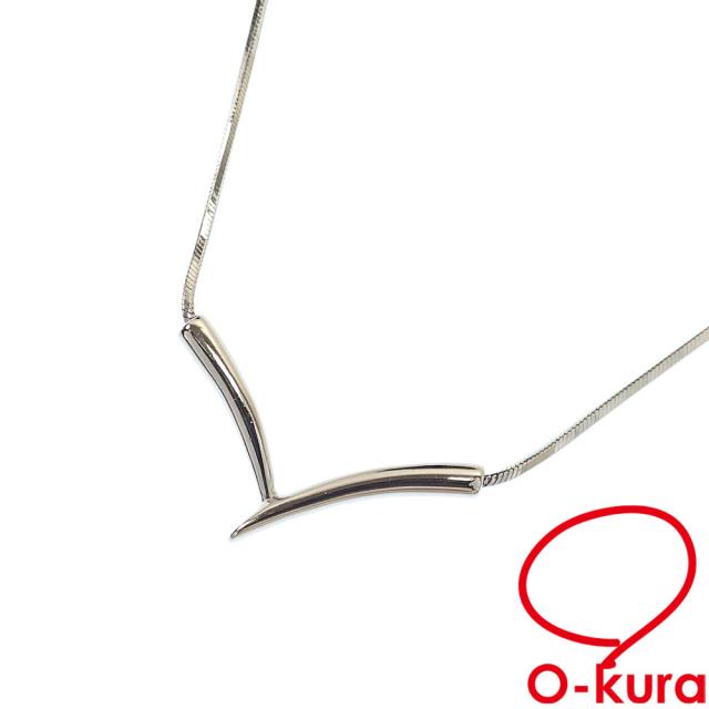 中古 デザイン ネックレス レディース Pt850 5.7g