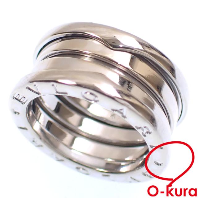中古 ブルガリ B-ZERO1 リング レディース K18WG 6号 #47 8.2g 18金 750 ホワイトゴールド 指輪