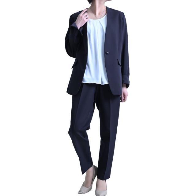 春新作 大きいサイズ レディース スーツ セットアップ カラーレスジャケット ブラウス パンツスーツ3点セット 3点セット ジャケット ブの通販はau Pay マーケット ゴールドジャパン 大きいサイズ
