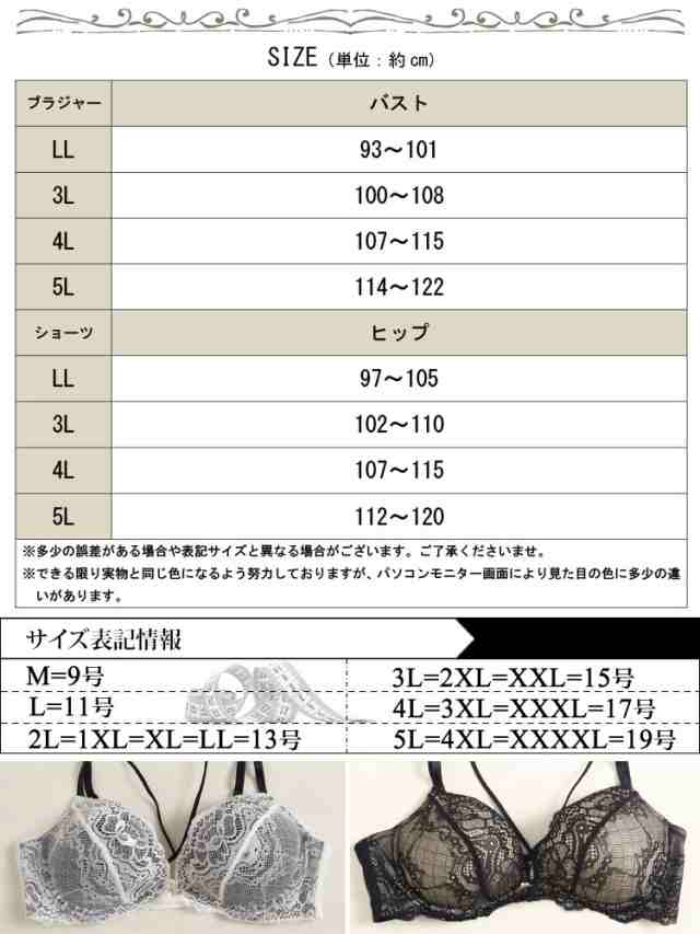 秋新作 大きいサイズレディース インナー 下着 セット ブラジャー