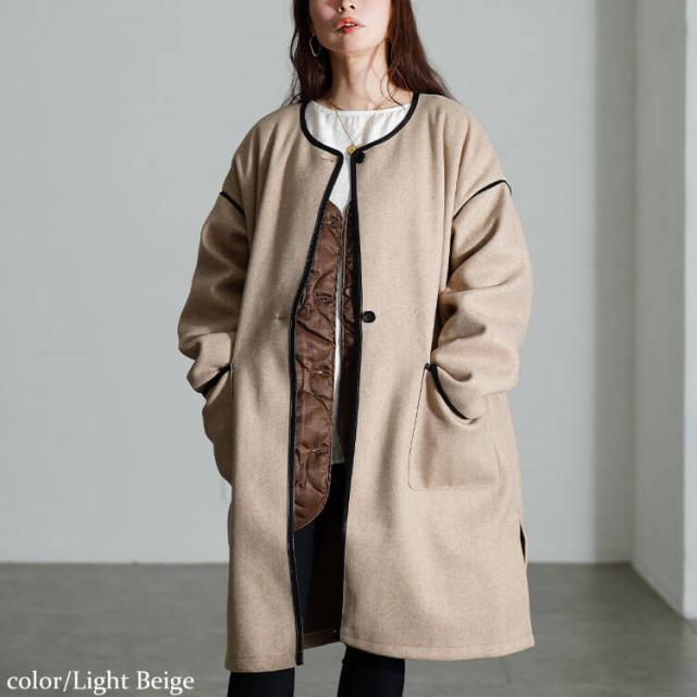 冬新作 大きいサイズレディース アウター コート ジャケット 3way中綿