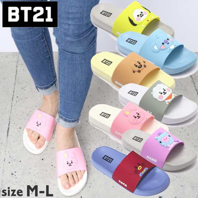 BT21 公式 キャラクター フェイスサンダル M-Lサイズ bt21BABY ライン