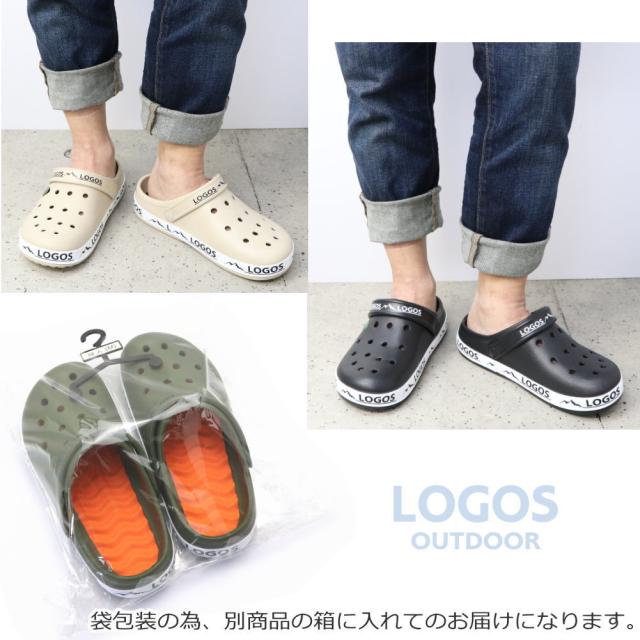 【COURREGES】関税込み/送料無料 サボサンダル ブランドロゴ 即納 LOGOS メンズ クロッグ サンダル サボ クッション