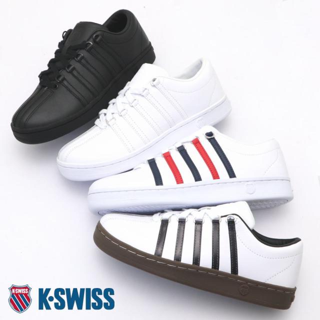 K･SWISS ケースイス レザー スニーカー 本革 メンズ レディース コートタイプ レースアップ 紐靴 classic88
