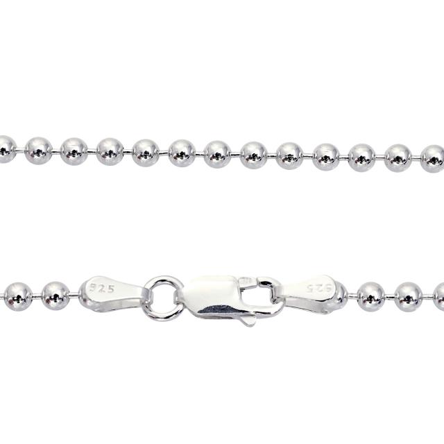 シアーズ シルバーチェーン ボールチェーン シルバー925 幅3.0mm 長さ 40/45/50/55/60cm 重量 約12.9g(50cm) sbc300 プレゼント_2