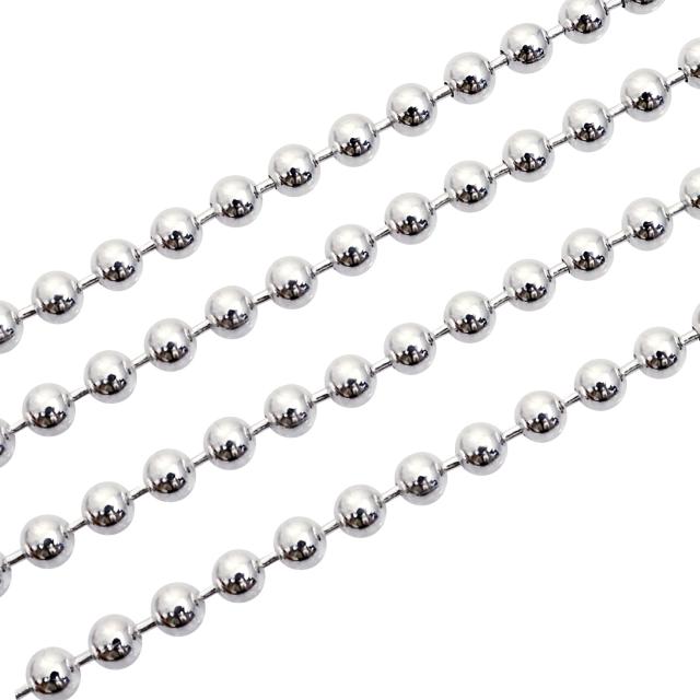 シアーズ シルバーチェーン ボールチェーン シルバー925 幅3.0mm 長さ 40/45/50/55/60cm 重量 約12.9g(50cm) sbc300 プレゼント_4