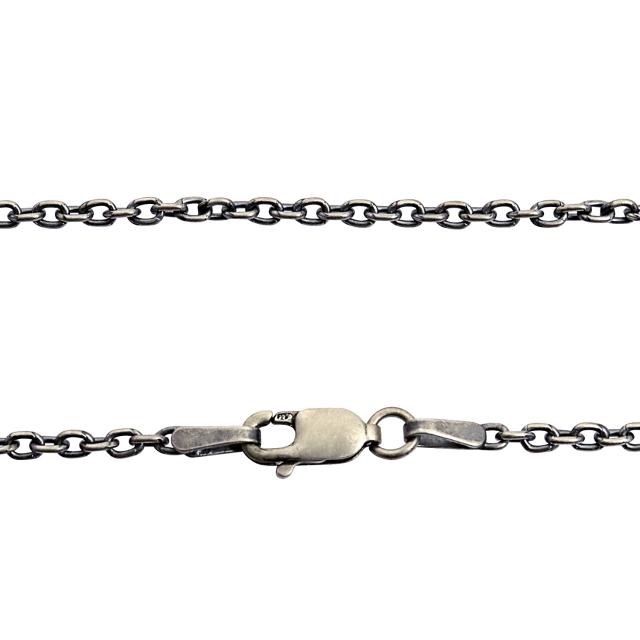 シアーズ シルバーチェーン アズキ 燻し シルバー925 幅2.3mm 長さ 40/45/50/55/60cm sclx60 プレゼントの通販は