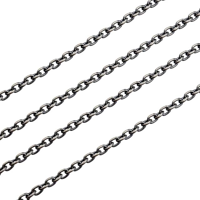 シアーズ シルバーチェーン アズキ 燻し シルバー925 幅2.3mm 長さ 40/45/50/55/60cm sclx60 プレゼントの通販は