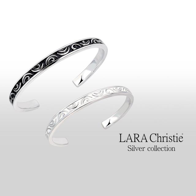 ララクリスティー バングル ペアバングル シルバー セイントグラス ペアバングル [ PAIR Label ]  カップル 記念日 プレゼント ペア カップル LARA Christie  レディース プレゼント_1