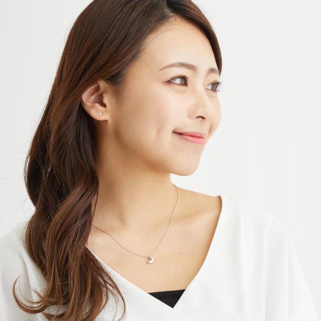 シアーズ 誕生石 ネックレス レディース 月 ムーンモチーフ ダイヤモンド シルバー ネックレス クレセントムーン 誕生日 女性 ネックレス e-1625 レディース プレゼント_6