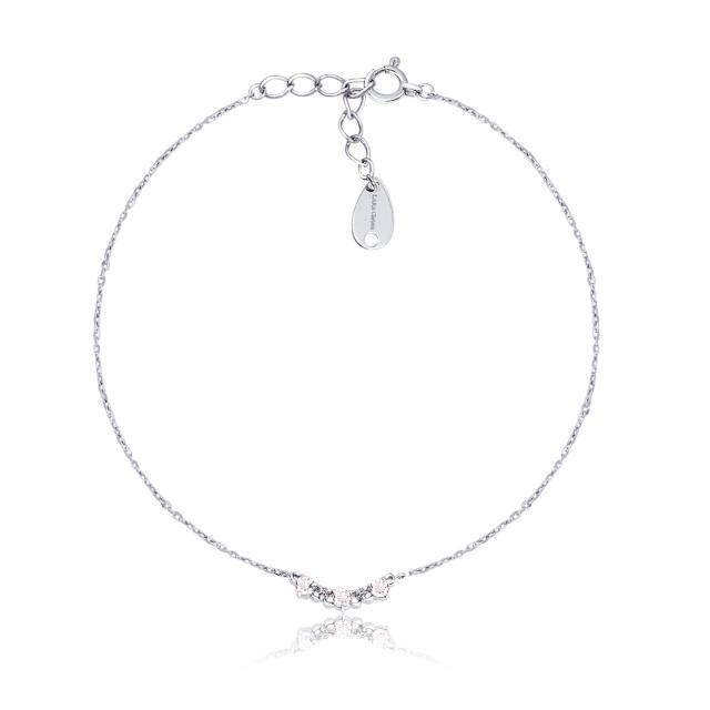 ララクリスティー ブレスレット レディース モルガナイト 0.15ct ダイヤモンド PT900 K18 18金 ゴールド ブレスレット フラワーペタル プラチナムコレクション lb102-0001 LARA Christie_2