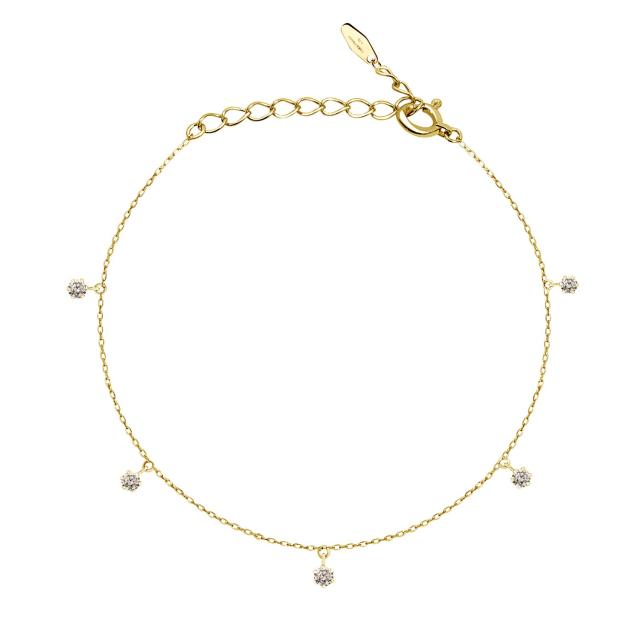ララクリスティー ダイヤモンド ブレスレット 0.15ct プラチナ PT900 