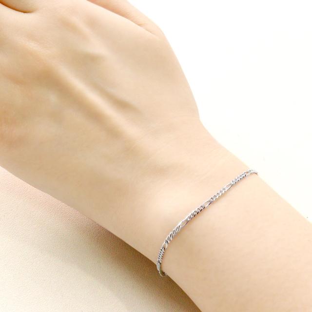 ララクリスティー ブレスレット チェーン レディース メンズ プラチナ PT850 フィガロチェーン 幅2.0mm 17cm lb97-0013-pt-17 LARA Christie プラチナムコレクション_8