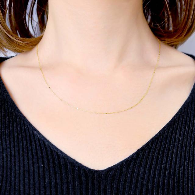 ララクリスティー ネックレス チェーン ゴールド 18金 K18 ペタル