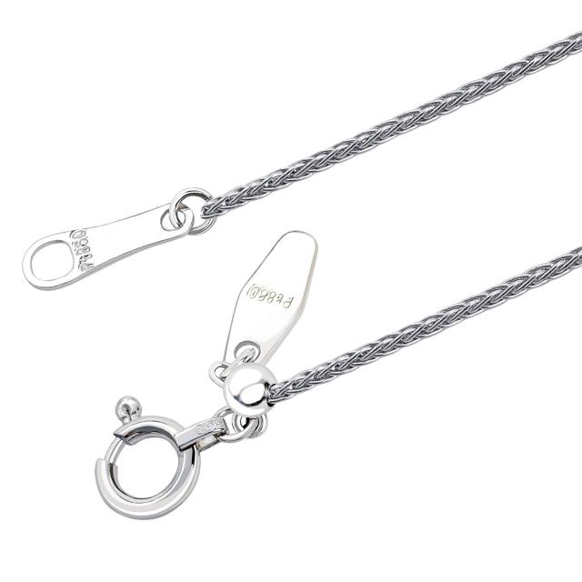 ララクリスティー プラチナ チェーン ネックレス Pt850 トリプルスパイク 幅0.9mm 約3.5g 最長45cm 長さ調整可能 lc97-0069 LARA Christie ネックレスチェーンコレクション_2