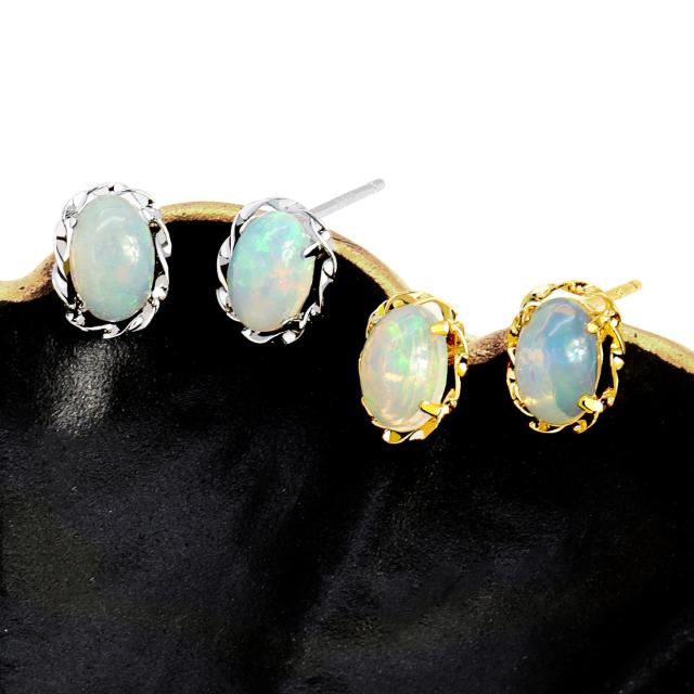 ララクリスティー ピアス オパール 0.5ct PT900 K18 ララクリスティー ピアス レディース オパール 0.5ct PT900 K18