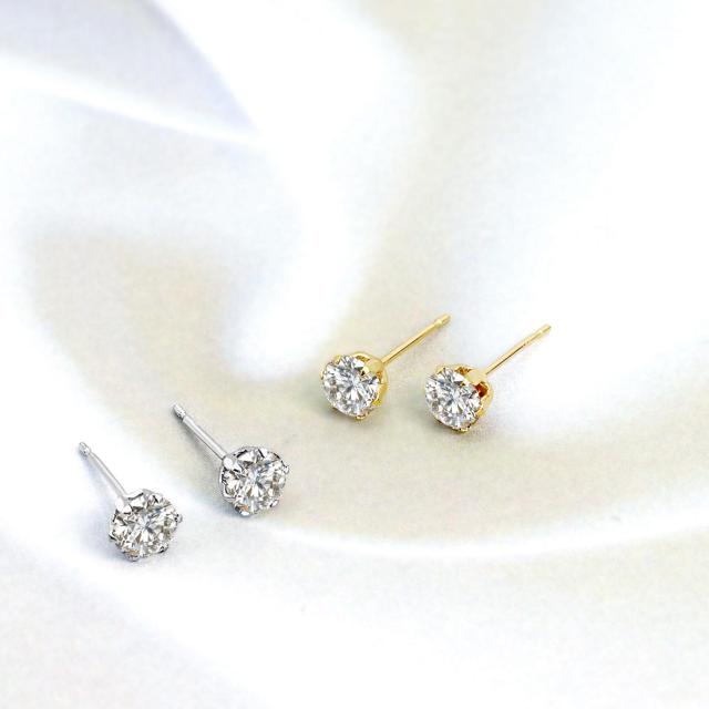 ララクリスティー ダイヤモンド ピアス 計1.0ct（片耳0.5ct） UGL鑑別 