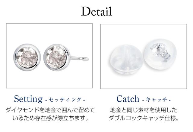 シアーズ ピアス レディース ダイヤモンド ピアス フクリン K18 PT900 プラチナ ゴールド 0.2ct 女性 ピアス レディース プレゼント_8