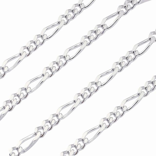 シアーズ シルバーチェーン フィガロ4面カット シルバー925 幅 4mm 長さ 50cm sfg120-50 プレゼント_2