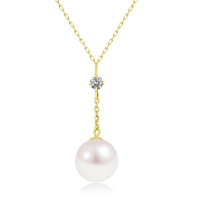 ネックレス レディース プラチナ PT900 18金 K18 天然