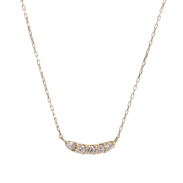 ララクリスティー ネックレス レディース K18YG 天然ダイヤモンド 計0.1ct ライン ネックレス PLATINUM プラチナムコレクション lpi51-0030 LARA Christie  レディース プレゼント_2
