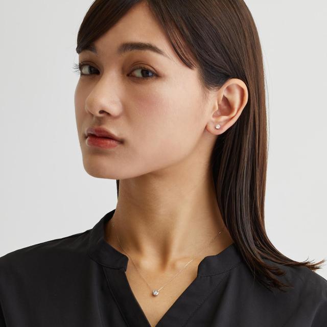 ララクリスティー ダイヤモンド ネックレス フクリン 0.5ct 一粒 プラチナ PT900 ゴールド K18YG プラチナムコレクション lp51-0011 LARA Christie  レディース プレゼント_7