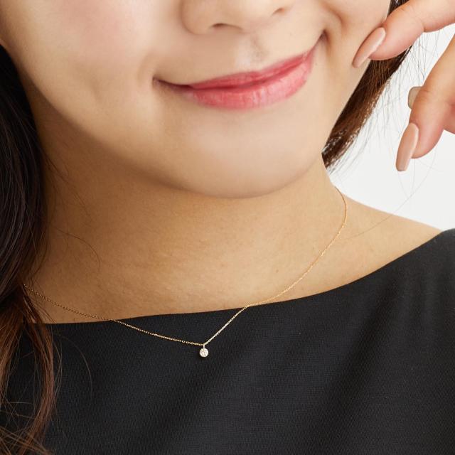 シアーズ ダイヤモンド ネックレス レディース 18金 K18 ゴールド 0.1ct SIクラス Hカラー K18WG/K18PG/K18YG 女性 ピアス n7979b レディース プレゼント_2