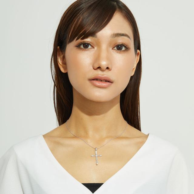 ララクリスティー ネックレス レディース ホーリークロス WHITE Label p0025-w LARA Christie レディース プレゼント