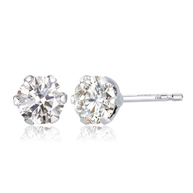 ララクリスティー 一粒ダイヤモンド 片耳ピアス 0.15ct プラチナ PT900
