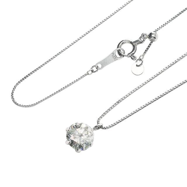 PT 天然ダイヤモンド 0.6ct/J/I-1/GD 6本爪 プラチナ ペンダント ネックレス ベネチアン45cm スライドAJ  CGL/中央宝石研究所 鑑定書付 NI-9244156-CGL06CT-J-I1-GD-05B45SAJ-PT sears(シアーズ）_3