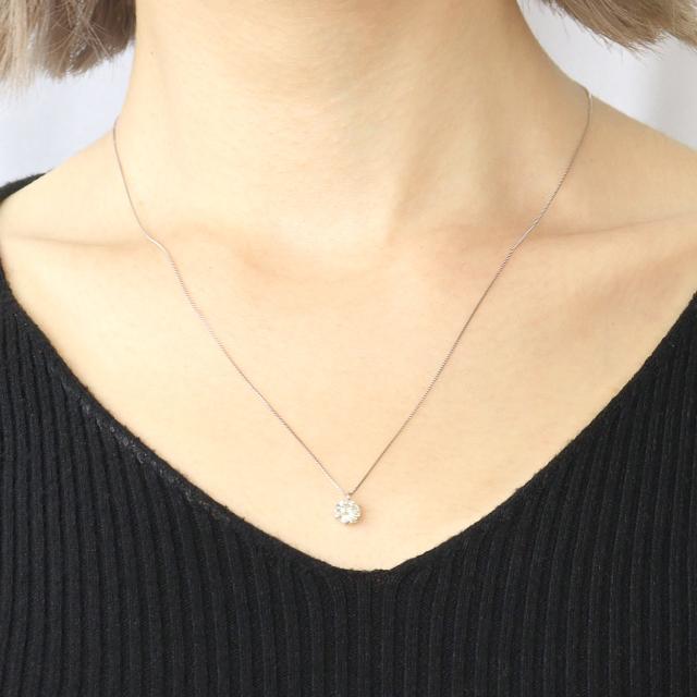 PT 天然ダイヤモンド 0.6ct/J/I-1/GD 6本爪 プラチナ ペンダント ネックレス ベネチアン45cm スライドAJ  CGL/中央宝石研究所 鑑定書付 NI-9244156-CGL06CT-J-I1-GD-05B45SAJ-PT sears(シアーズ）_4