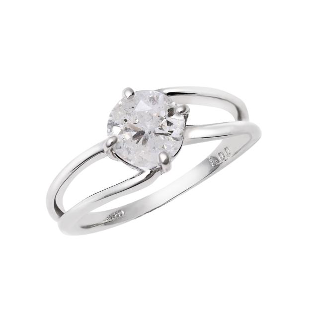 PT 天然ダイヤモンド 1ct プラチナリング 9サイズ展開：9号〜17号 鑑別 