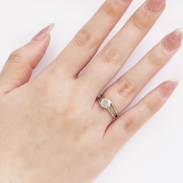 PT 天然ダイヤモンド 1ct プラチナリング 9サイズ展開：9号〜17号 鑑別 